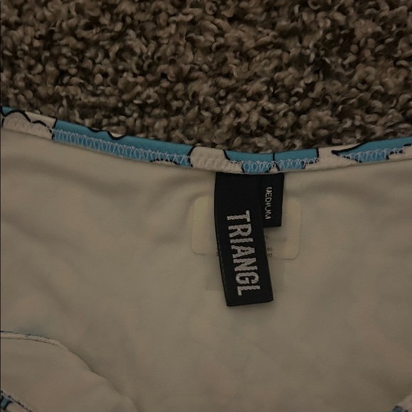 Triangl Swimwear Blue and White Bikini - Picture 2 of 5